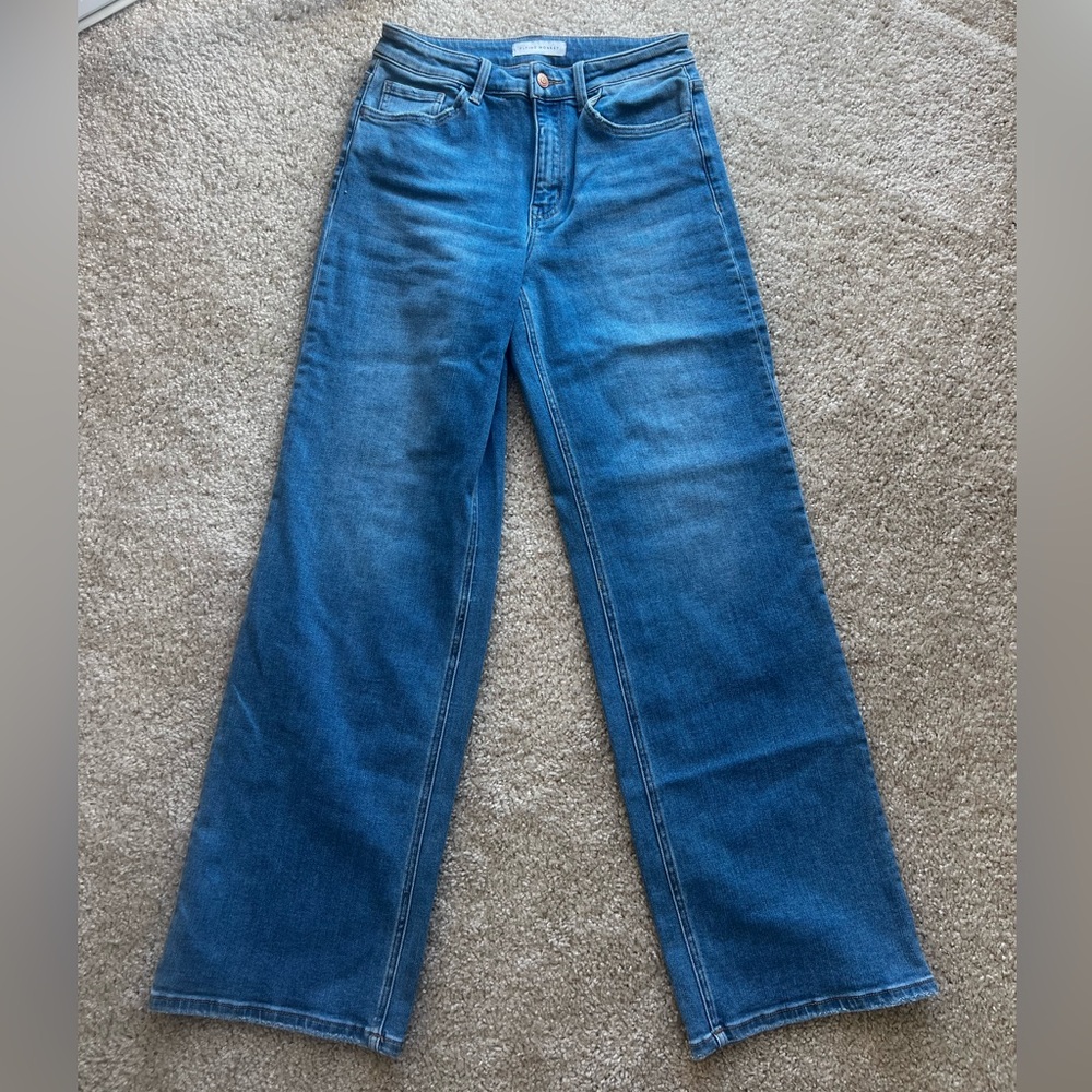 Stylish Blue Flare Women's Jeans stretchy